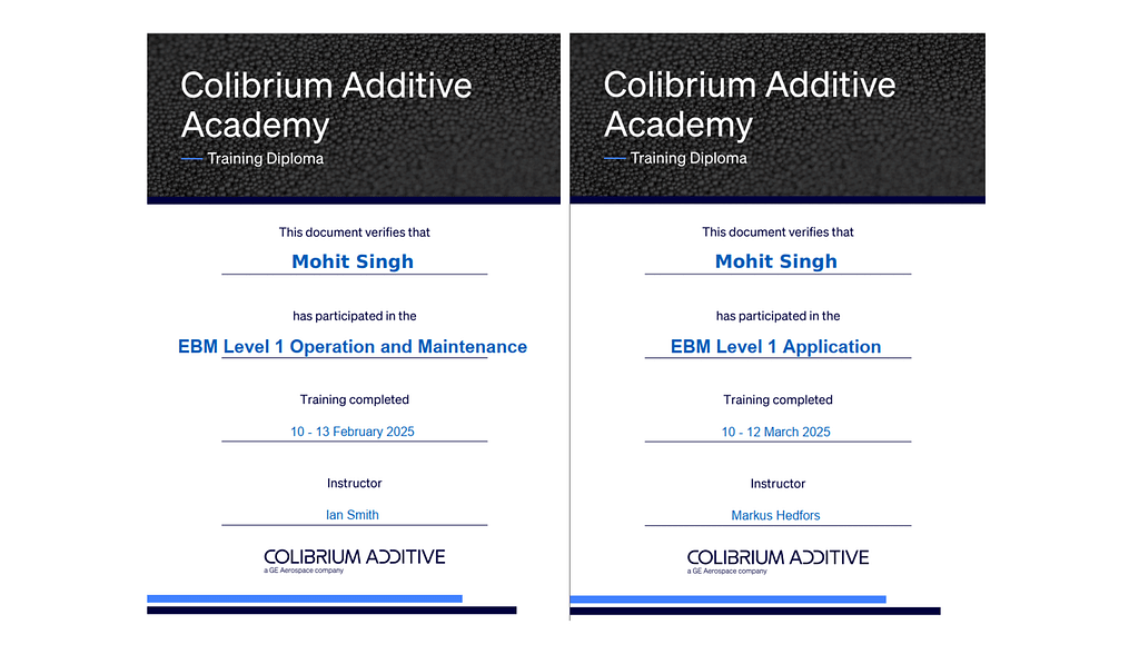 IIT Jodhpur | Additive Manufacturing | 3D printing | EBM | Powder bed fusion | 3D printer| Metal 3D printer | Mohit Singh
