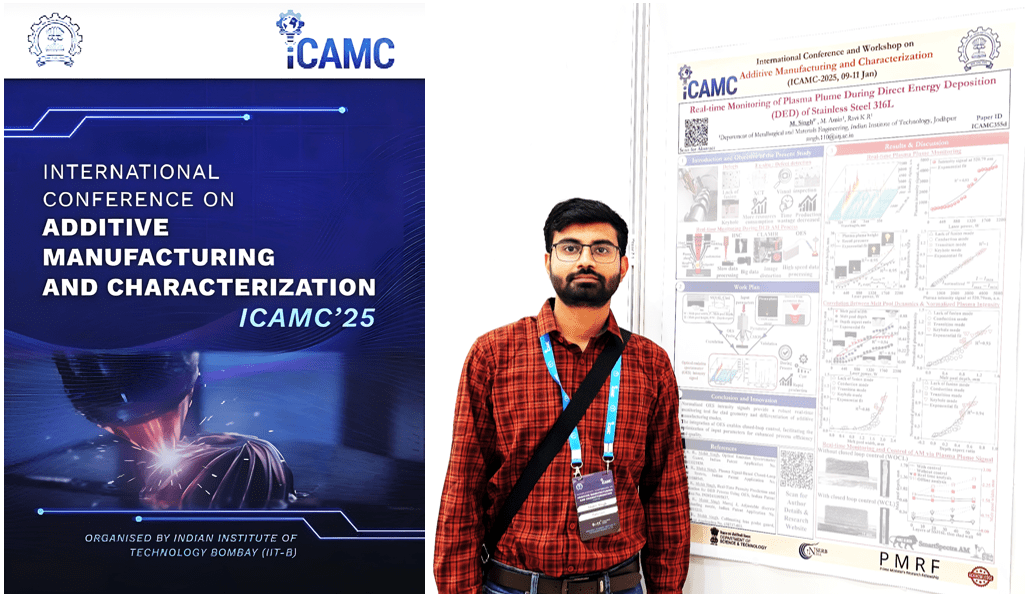 Mohit Singh | PMRF | IIT Jodhpur IIT Jodhpur | Additive Manufacturing | 3D printing | Mohit Singh